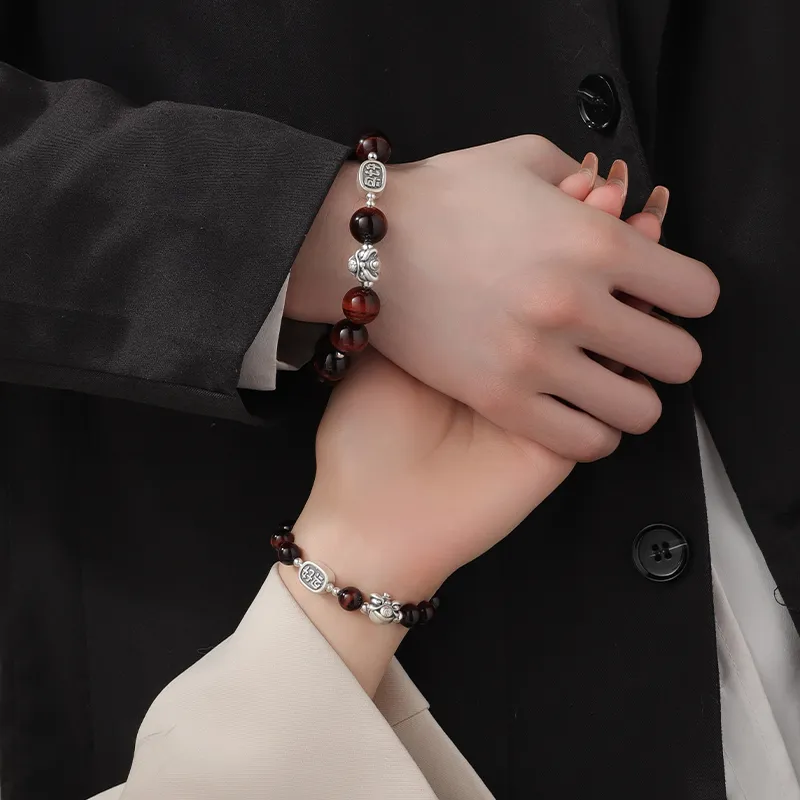 MAGICPOLE Tiger's Eye Stone Bracelets Unisex-5