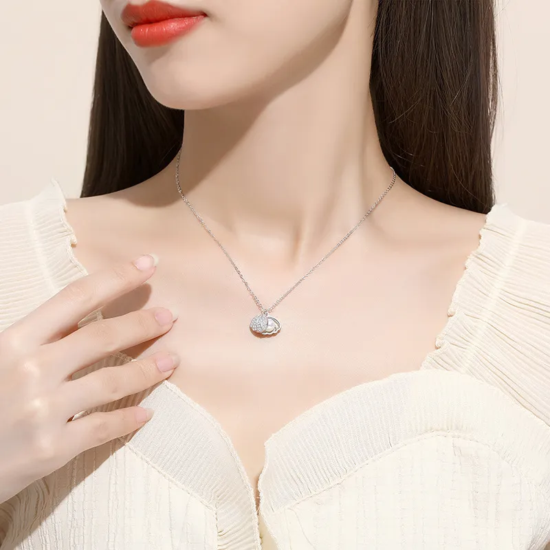 KING OF BLING 925 Silver, Pearl, Cubic Zirconia Necklaces Women's Year Of The Snake Good Luck-8