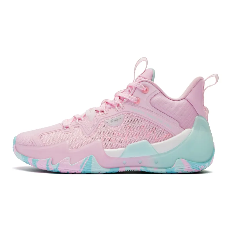 QIAODAN Poison Tooth Pro SE Basketball Shoes Men Low Top Pink-1