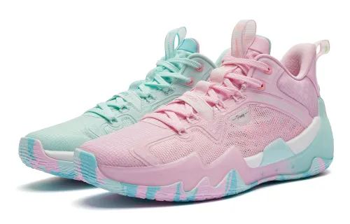 QIAODAN Poison Tooth Pro SE Basketball Shoes Men Low Top Pink