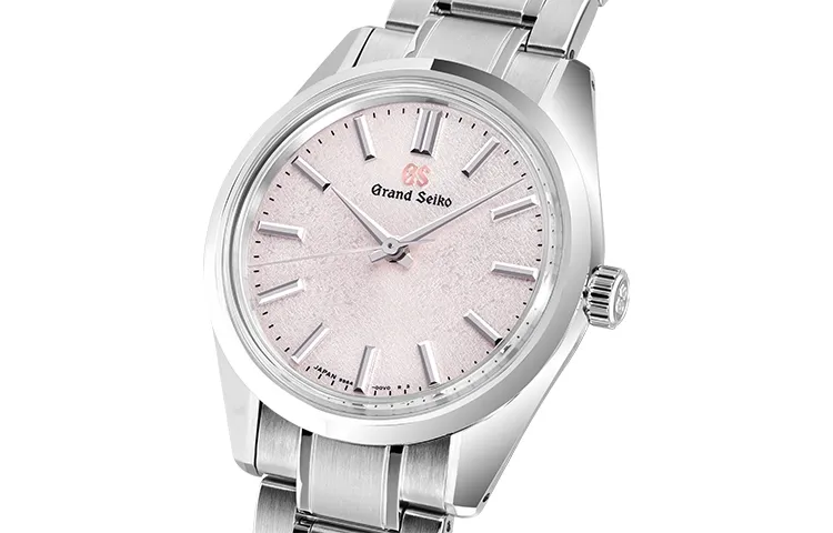 GRAND SEIKO Mechanical Movement Stainless Steel Strap Watch Women's Watch Pink Watch Dial-2