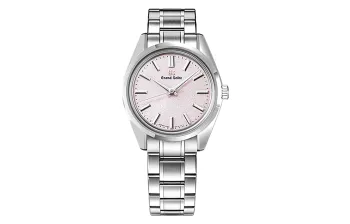 GRAND SEIKO Mechanical Movement Stainless Steel Strap Watch Women's Watch Pink Watch Dial