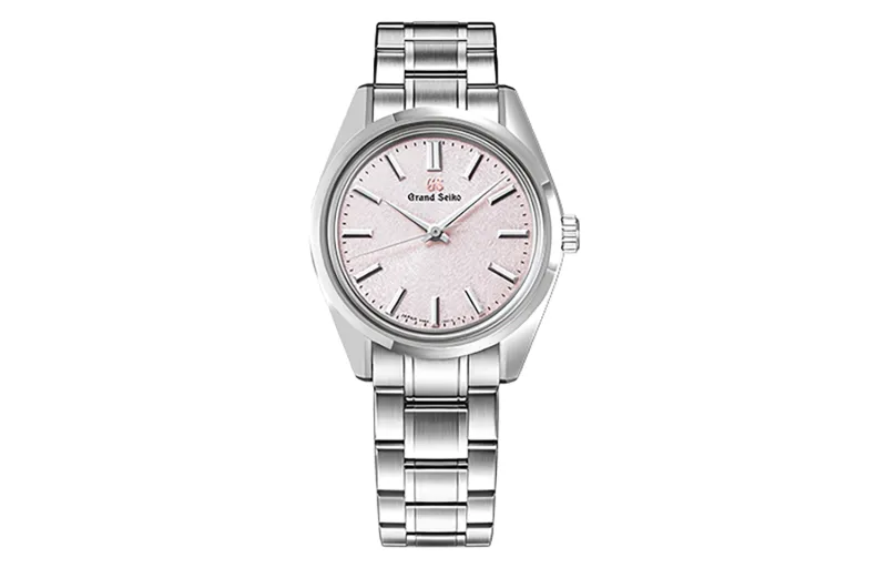 GRAND SEIKO Mechanical Movement Stainless Steel Strap Watch Women's Watch Pink Watch Dial-0