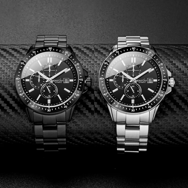 Bestdon Automatic Mechanical Movement Stainless Steel Watchband Men's Watches Green Dial-19