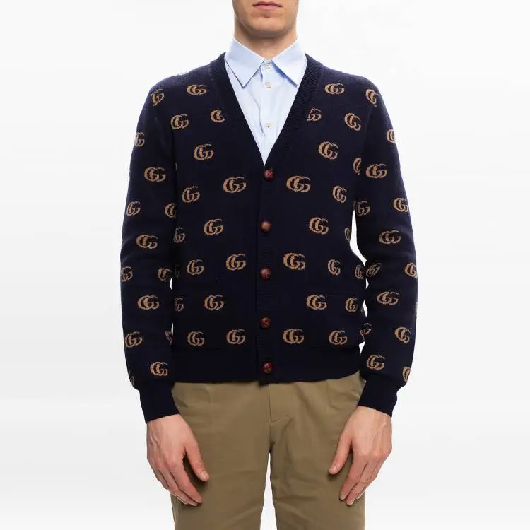 GUCCI Sweaters Men Navy Blue