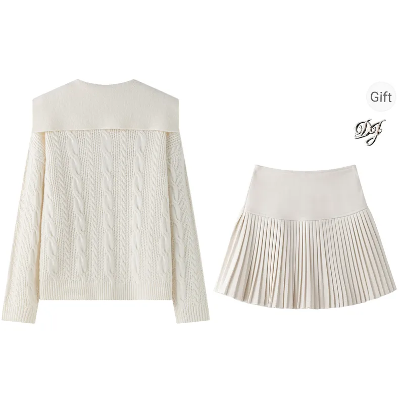 Tokyo Season Skirt Set Women's Ecru-1