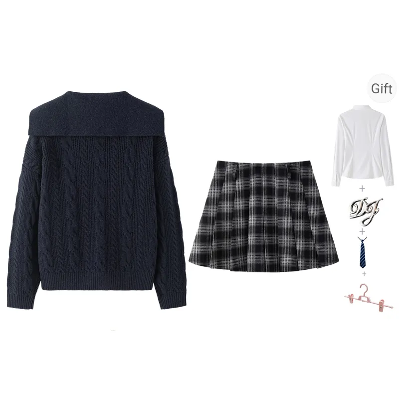 Tokyo Season Two Piece Skirt Sets Women's-5