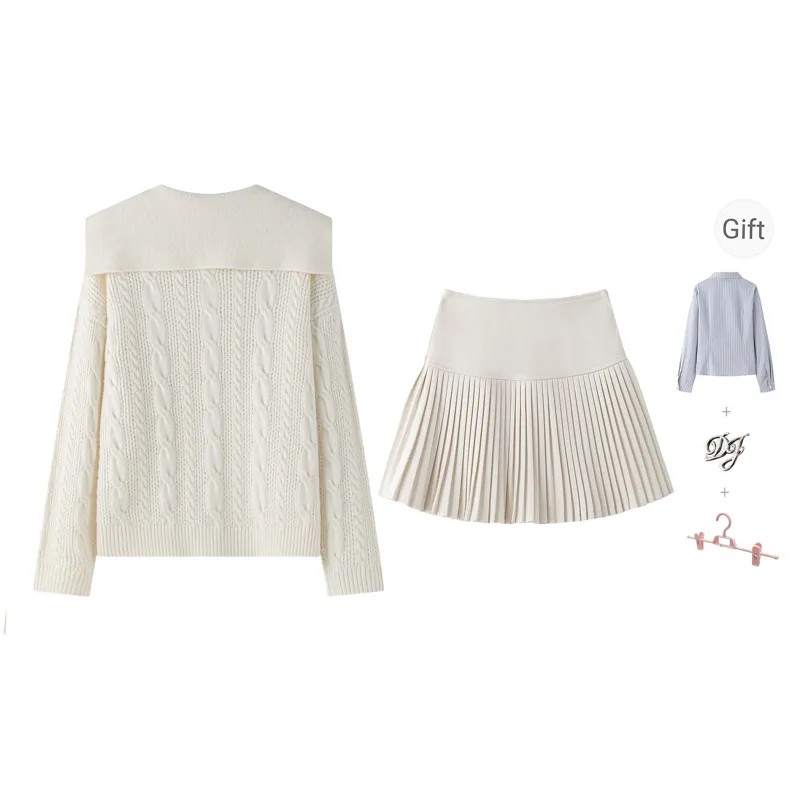 Tokyo Season Skirt Set Women's Ecru-3