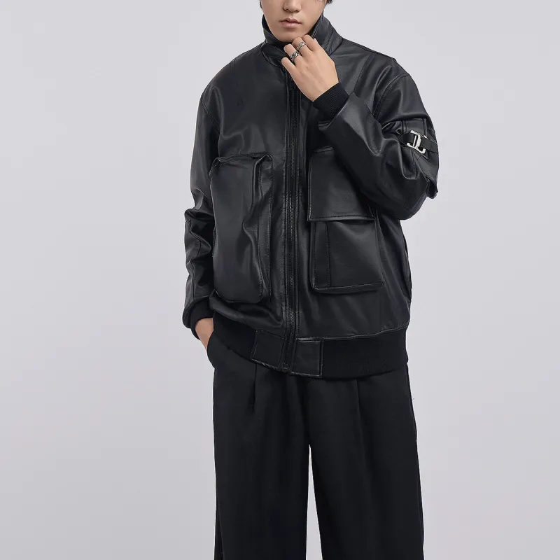 VIP Functional Series Leather Jacket Unisex Black-10