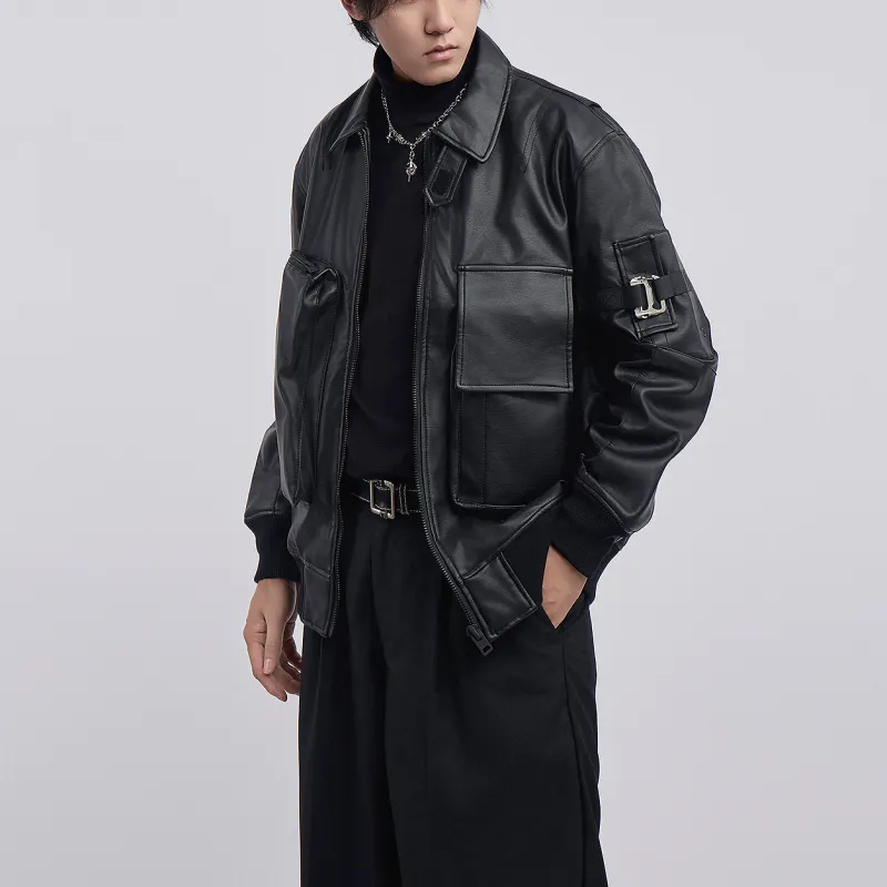 VIP Functional Series Leather Jacket Unisex Black-3