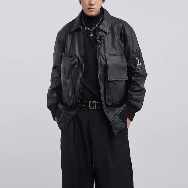 VIP Functional Series Leather Jacket Unisex Black-6