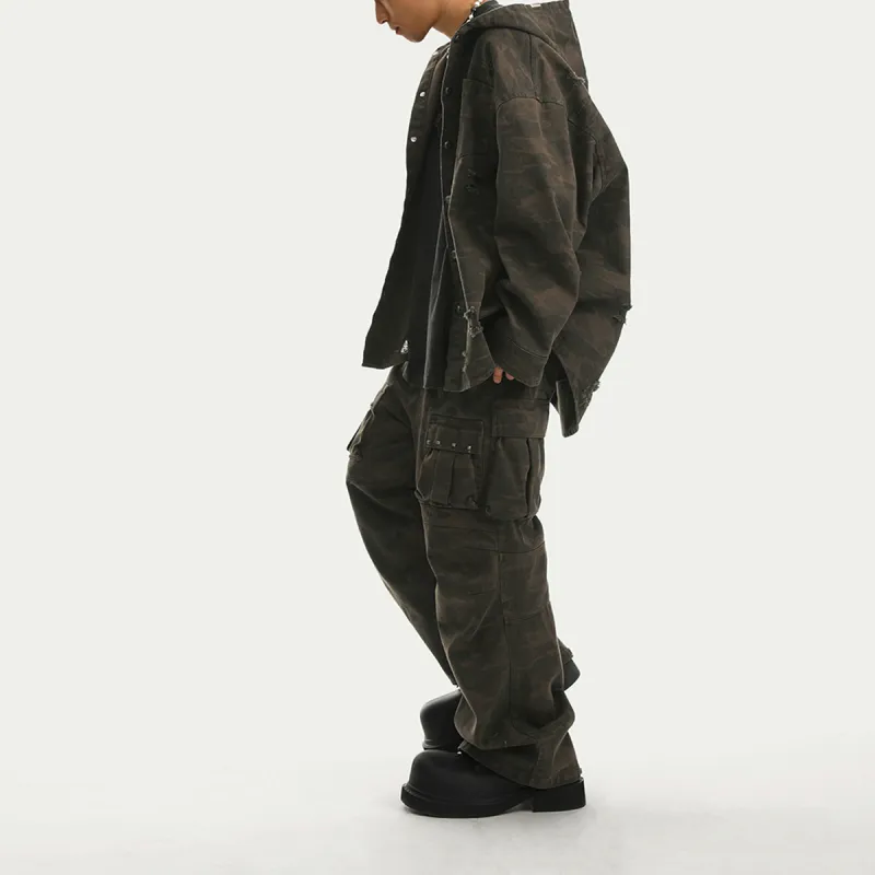JHYQ Casual Pants Unisex Dark Gray-3