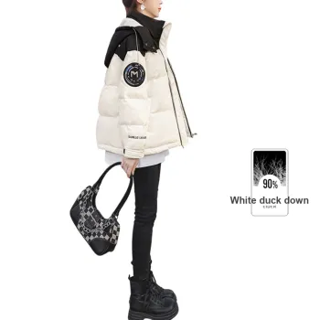 Cypress House Down Jacket Women's Black Top White Bottom