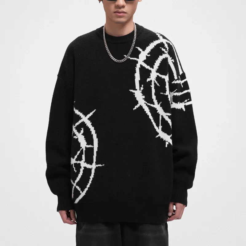 F.K.V.A Loose Fit Sweater Spring Autumn And Winter Unisex-2