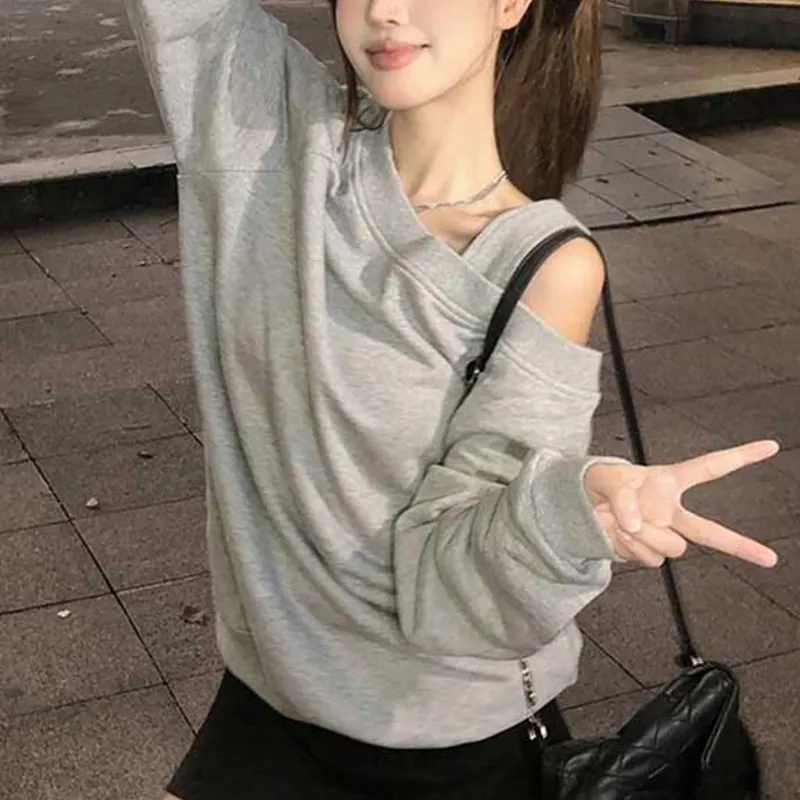 Zonibom Sweatshirt Women's Gray-5