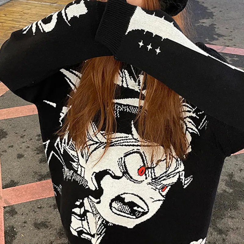 KAKAZZY Sweaters Unisex Black-7