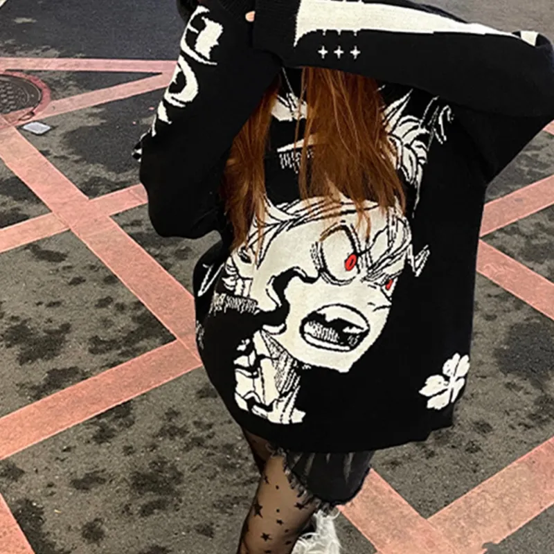 KAKAZZY Sweaters Unisex Black-10