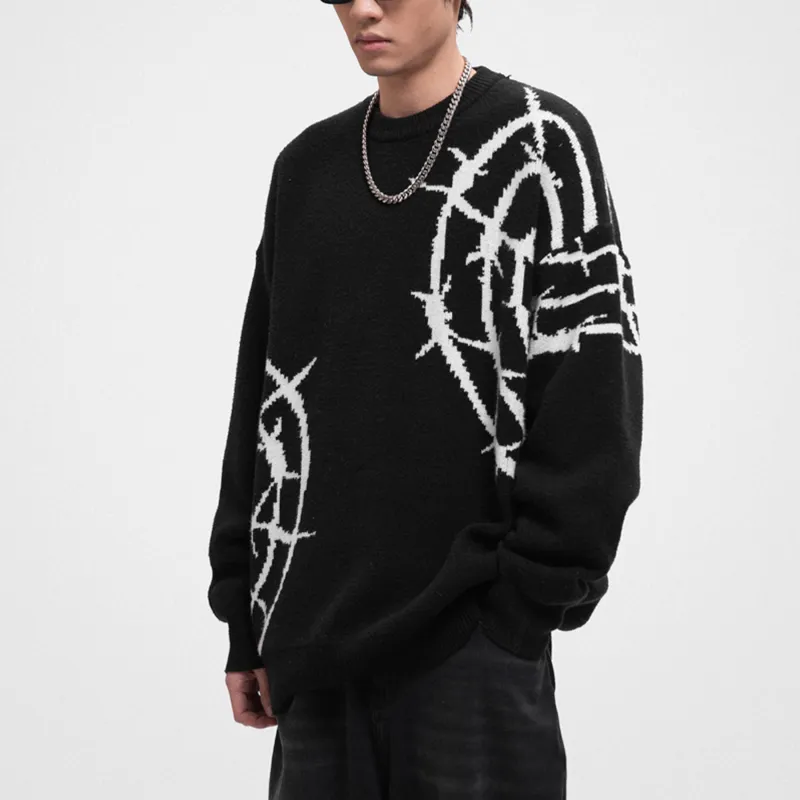 F.K.V.A Loose Fit Sweater Spring Autumn And Winter Unisex-4