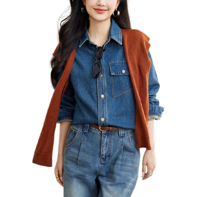 La Chapelle Shirt Women's Denim-1