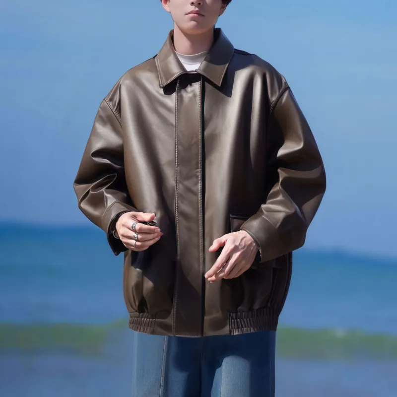 JUNGLE PANDA Leather Jacket Unisex-2