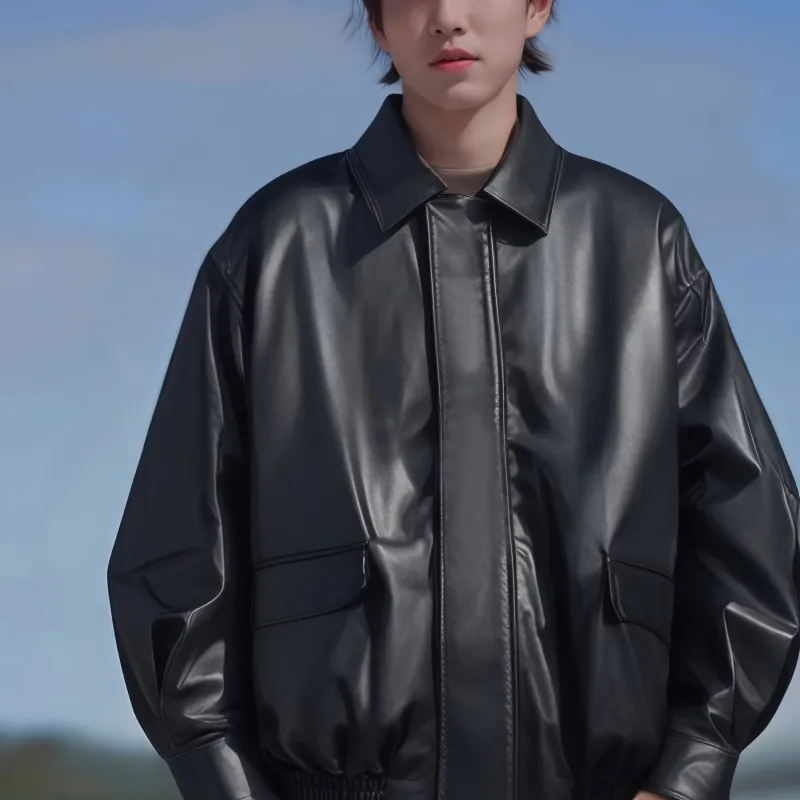 JUNGLE PANDA Leather Jacket Unisex-7