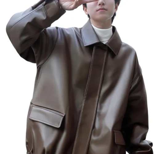JUNGLE PANDA Leather Jacket Unisex