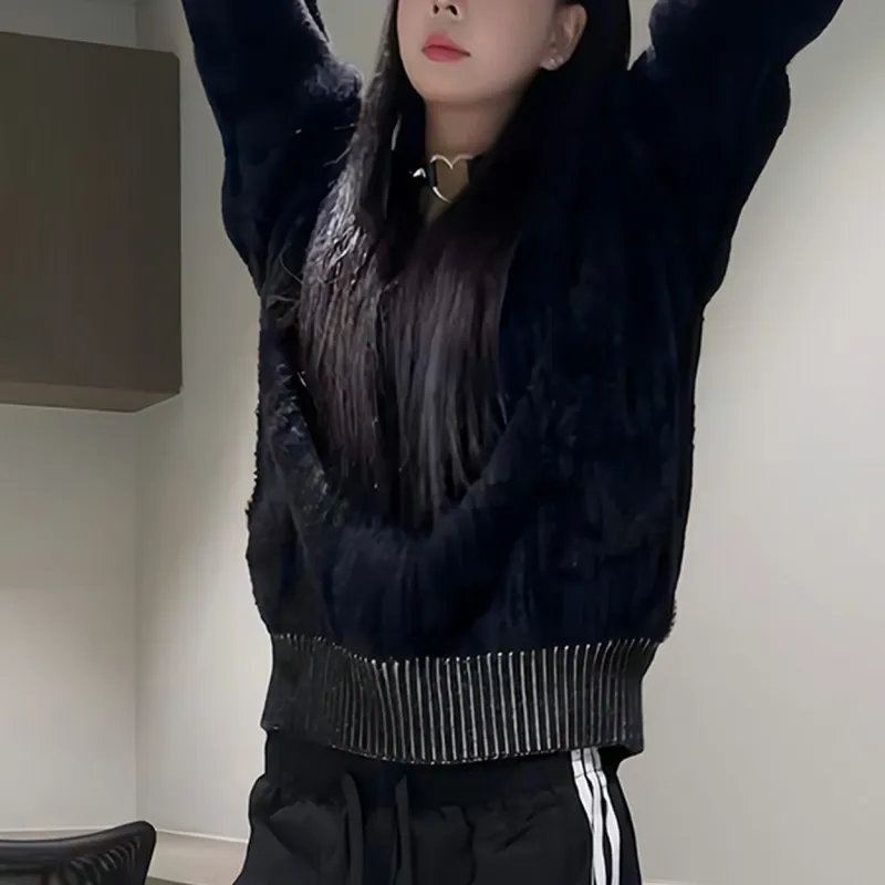 REMODUTION Sweater Unisex Black-4