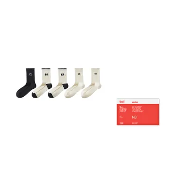MIIOW Trend Party Series Mid Calf Socks Women's Combo Set