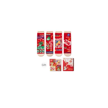JIAZINI Mid Calf Socks Unisex 7 Pairs Gift Box Packaging