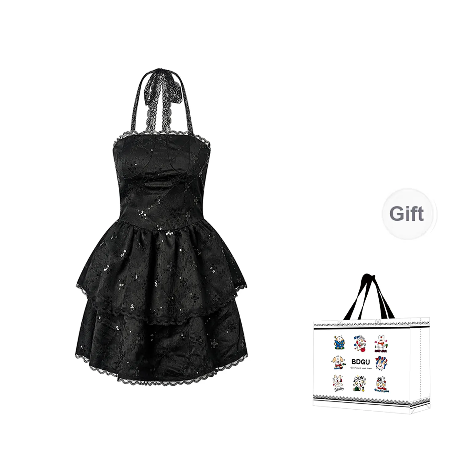 BDGU Slip Dresses Women's Black