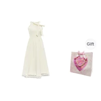COSYISM Sleeveless Dress Women's Apricot
