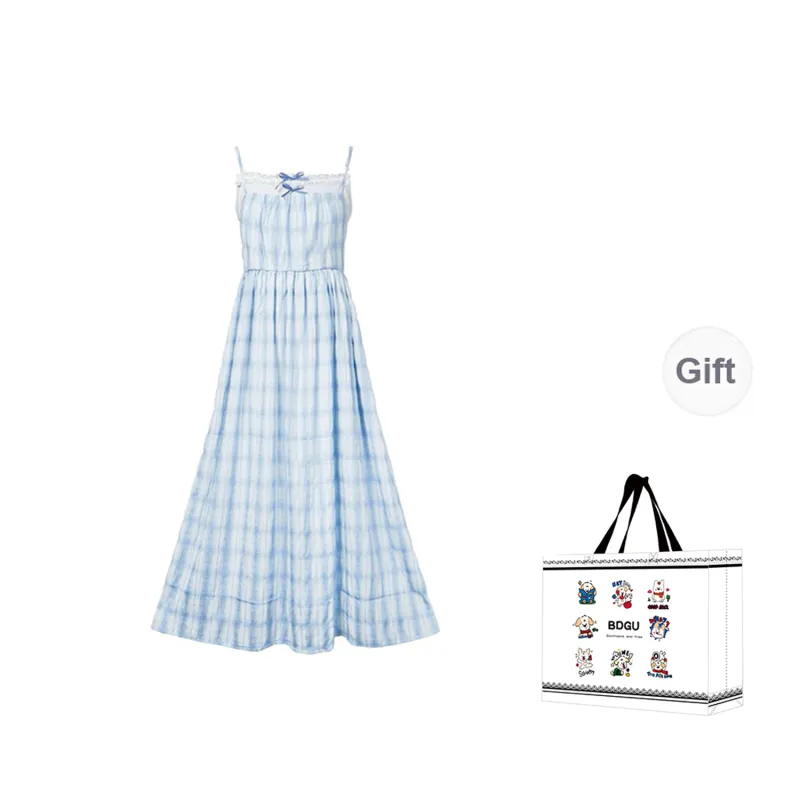 BDGU Slip Dress Women's Light Blue-0