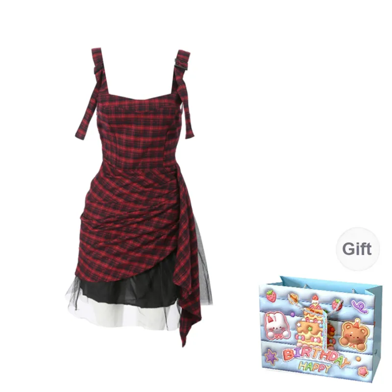 QUIET ANGEL Sleeveless Dress Women's Red-0