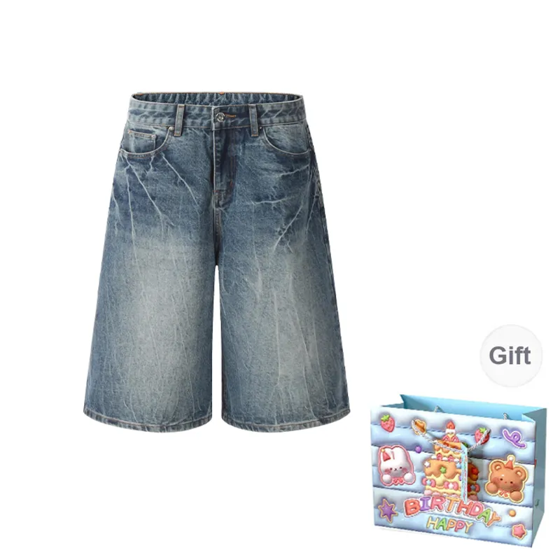QUIET ANGEL Denim Shorts Women's Blue-0