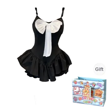 QUIET ANGEL Slip Dress Women's Black