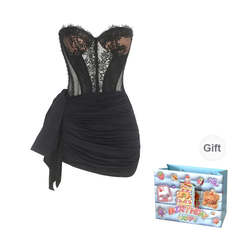 QUIET ANGEL Sleeveless Dress Women's Black-0