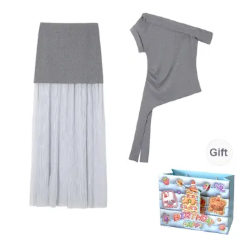 QUIET ANGEL Skirt Set Women's Gray