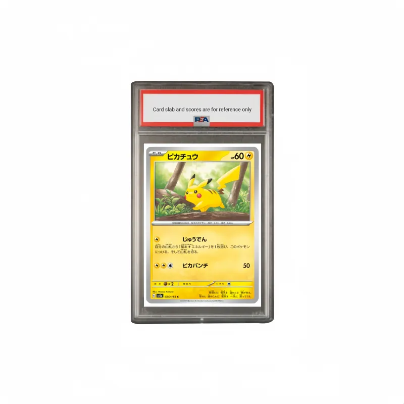 POKEMON Expansion Pack, Pokémon Card 151 Pikachu C Master Ball Flash SV2a 025 PSA Japan Version Graded Cards 1 Pc-0
