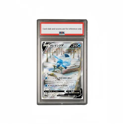 POKEMON Supplemental Pack, Eevee Hero, Ice Eevee V SR S6a 077 PSA Japan Version Graded Cards 1 Pc