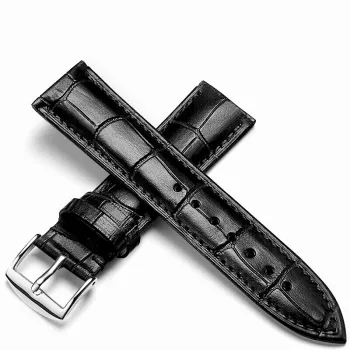 SUNMATE Genuine Leather Calfskin Watch Bands Soft Comfortable And Breathable Unisex