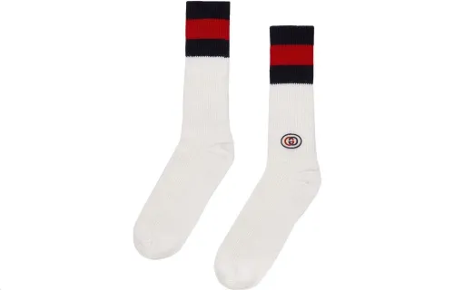 GUCCI SS23 Носки до колена Мужские 1 упаковка Белые