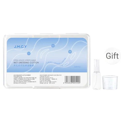 JIANMEICHUANGYAN Перфорированные влажные компрессы для лица Эксклюзивные Регулируемые 3 в 1 для ухода за лицом и глазами Эксклюзивные хлопковые ватные палочки